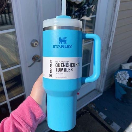 Original Stanley 1.2 Litres Stainless Steel Tumbler With Handle & Straw Lid, Insulated Reusable Stainless Steel Travel Mug
