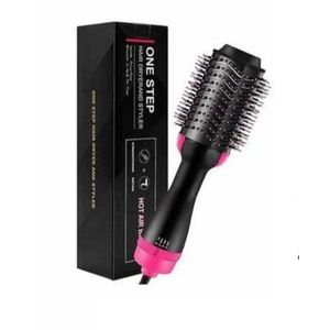 1200W Hair Dryer Hot Air Brush Styler and Volumizer Hair Sightener Curler Comb Roller One Step Electric Ion Blow Dryer Brush