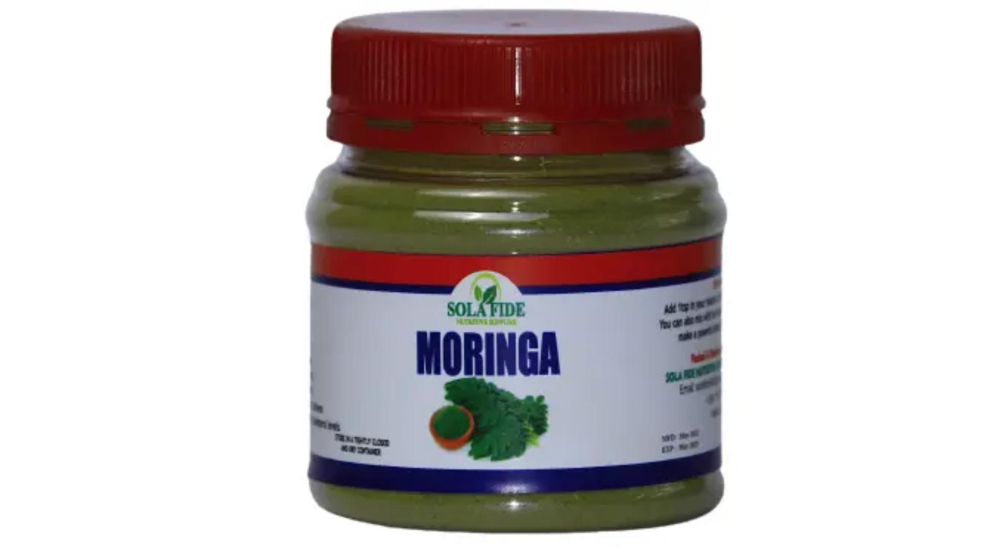 Pure Earth Wellness Moringa Vitality & Green Energy Superleaf Powder – 100g Cylinder of Plant-Powered Goodness