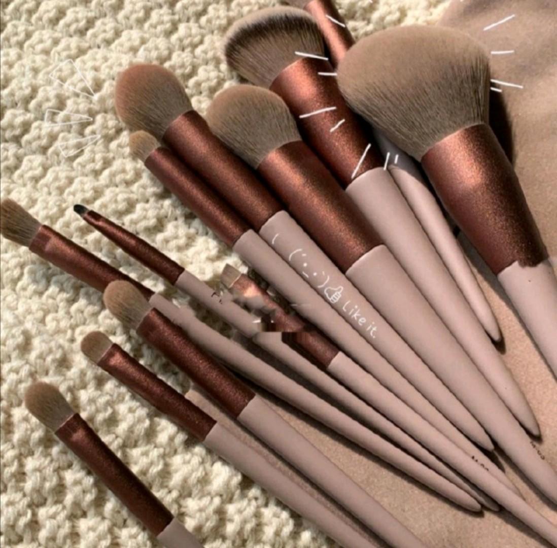 14Pcs Makeup Brushes Set Foundation  Powder Eyeshadow Concealer Blending Makeup brush set Beauty Tool with Bag New Arrival