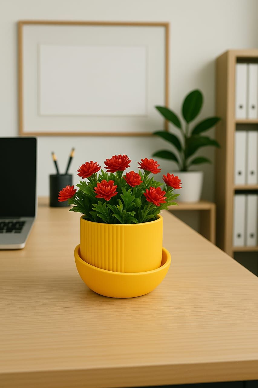 EcoBloom Flower Vase – 3D Printed from Recycled Plastic