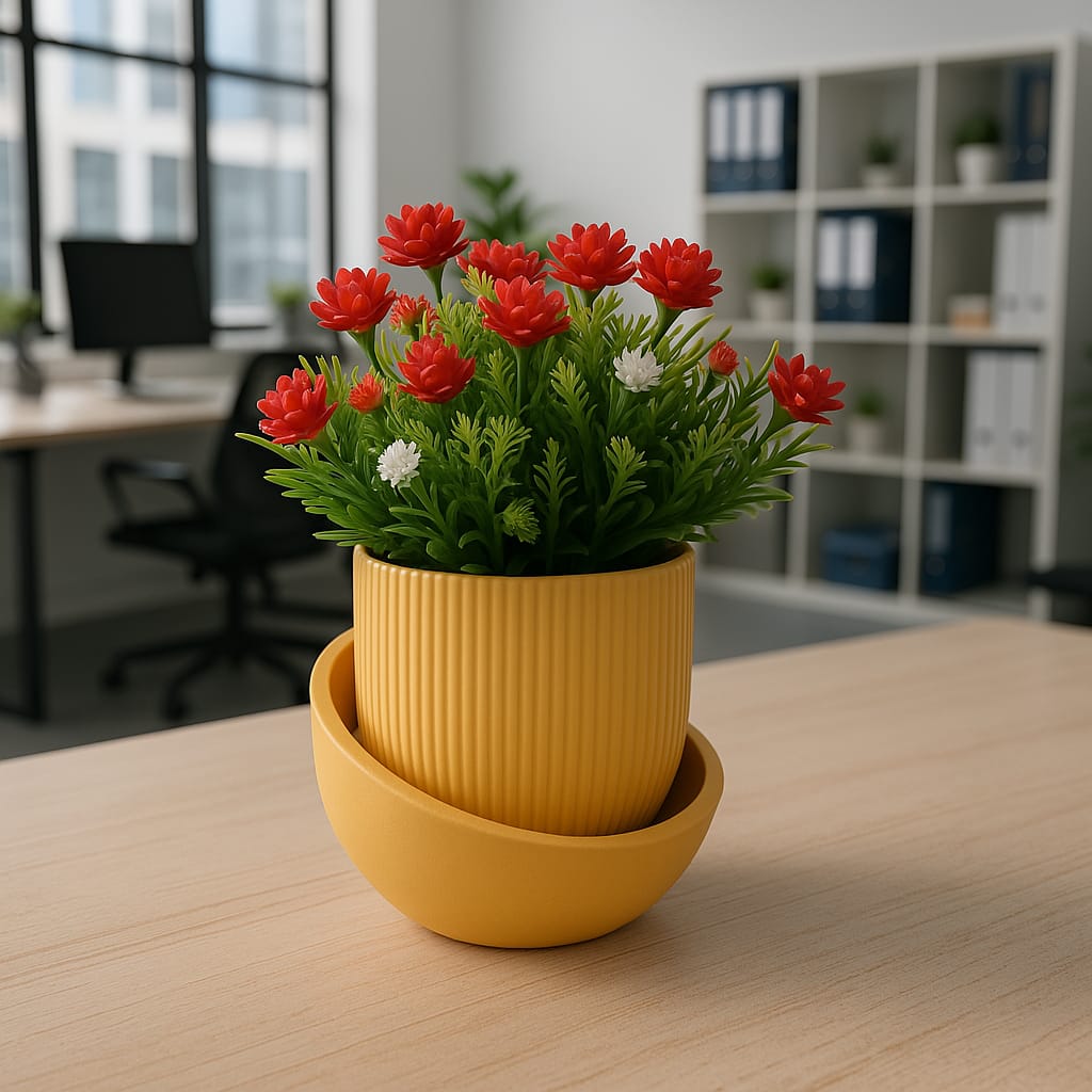EcoBloom Flower Vase – 3D Printed from Recycled Plastic