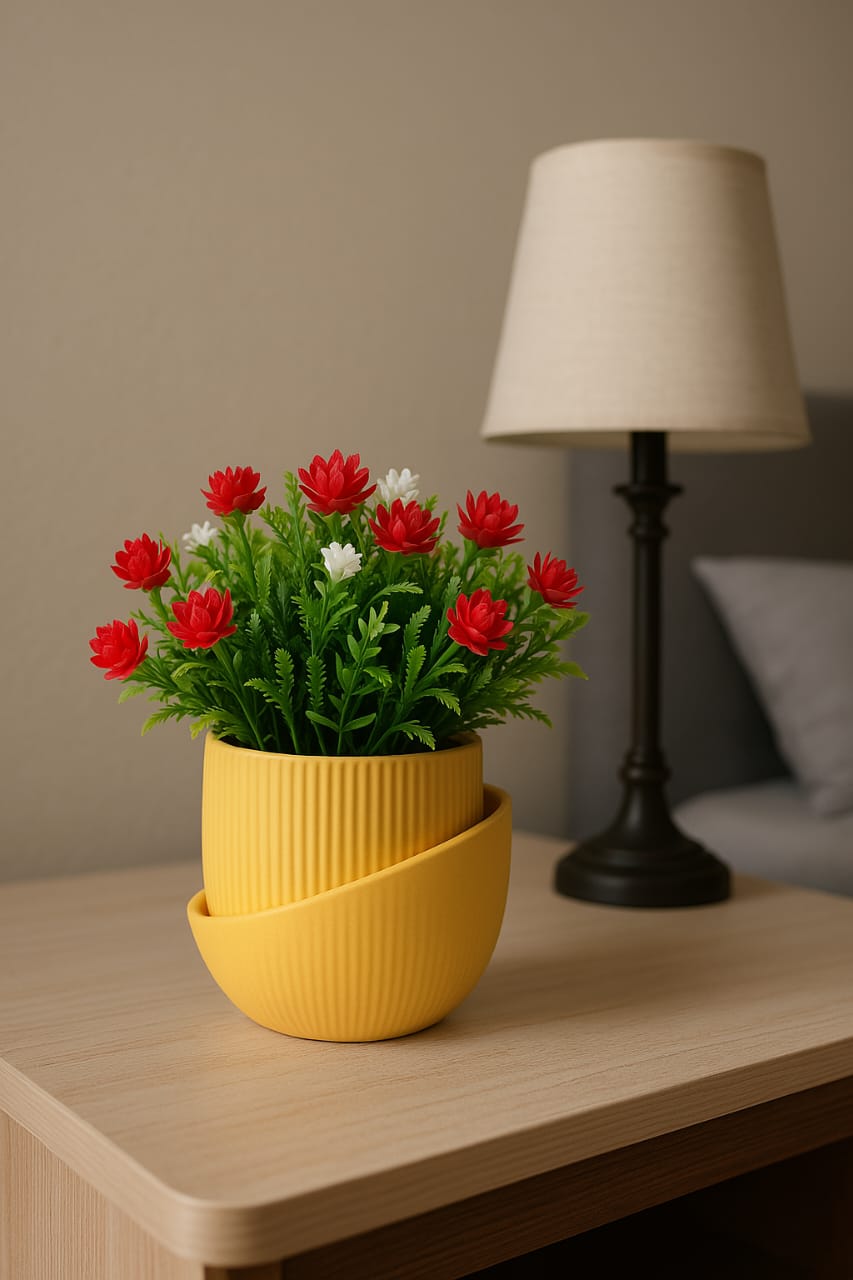 EcoBloom Flower Vase – 3D Printed from Recycled Plastic