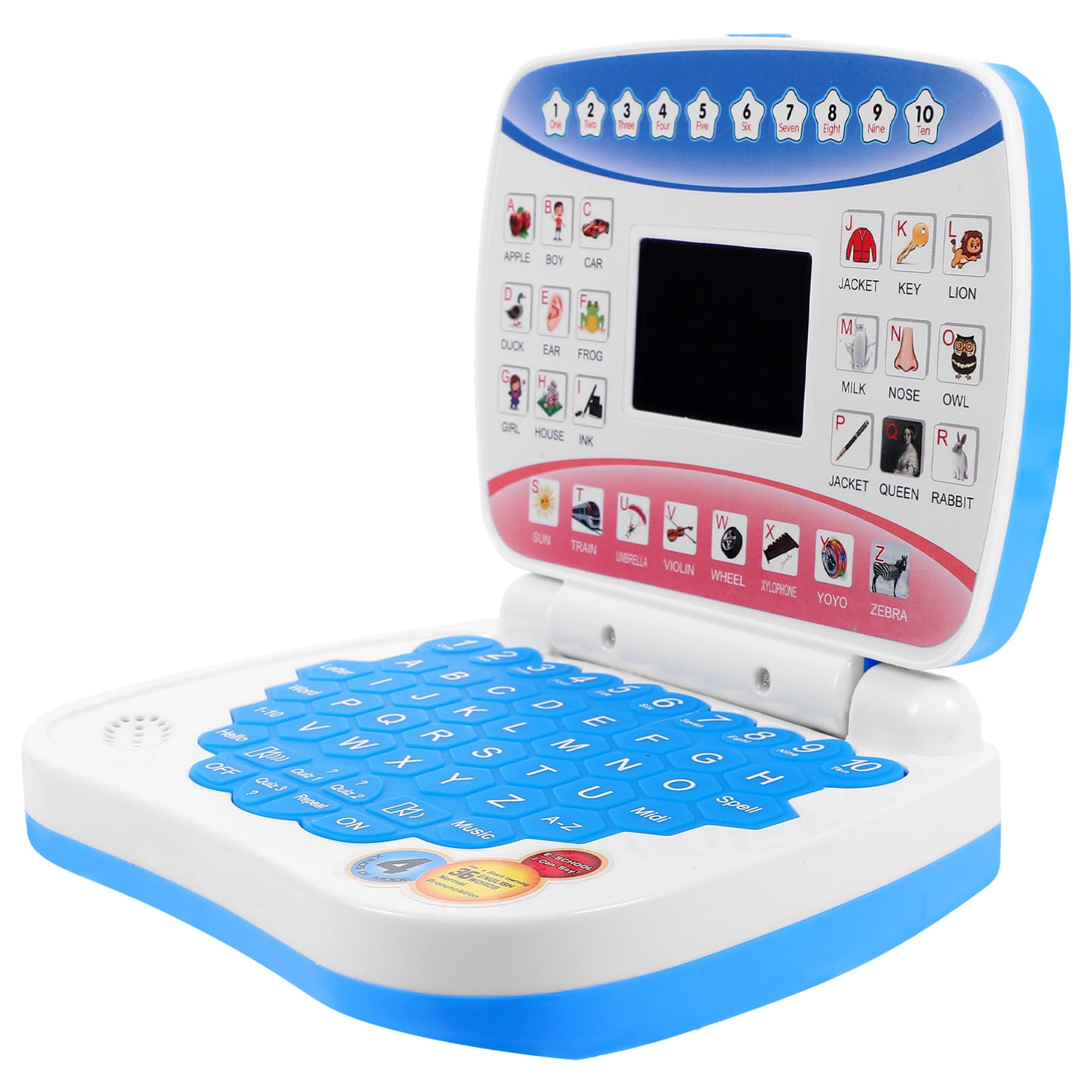 Totority Educational Learning Laptop for Kids - Interactive English & Music Preschool Toy with LED Screen, ABC Games & Puzzles for Toddlers Aged 3+