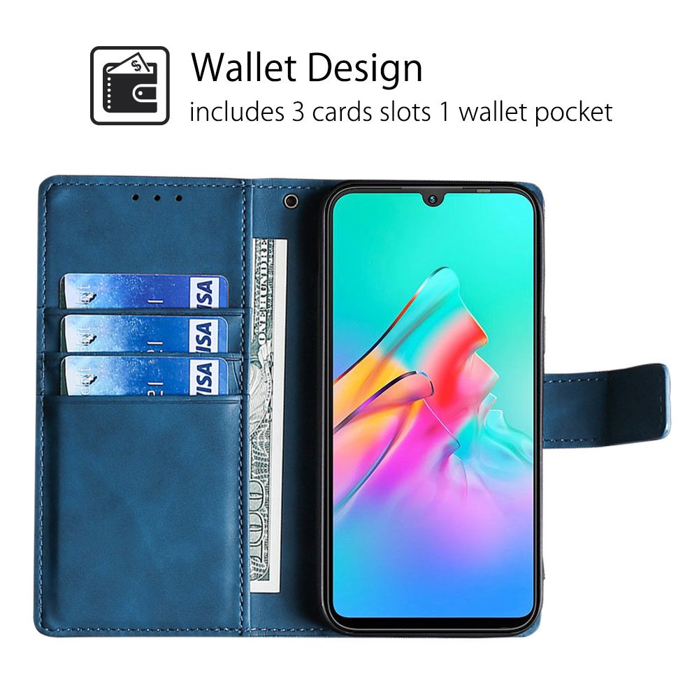 Infinix Hot 50 Leather Case,Wallet Phone Case Cover Flip Folio with Magnetic Closure for Infinix Hot 50/ Hot 50 Pro/ Hot 50 Pro Plus/Tecno Camon 30s Pro 4G/Tecno Spark 30C 4G