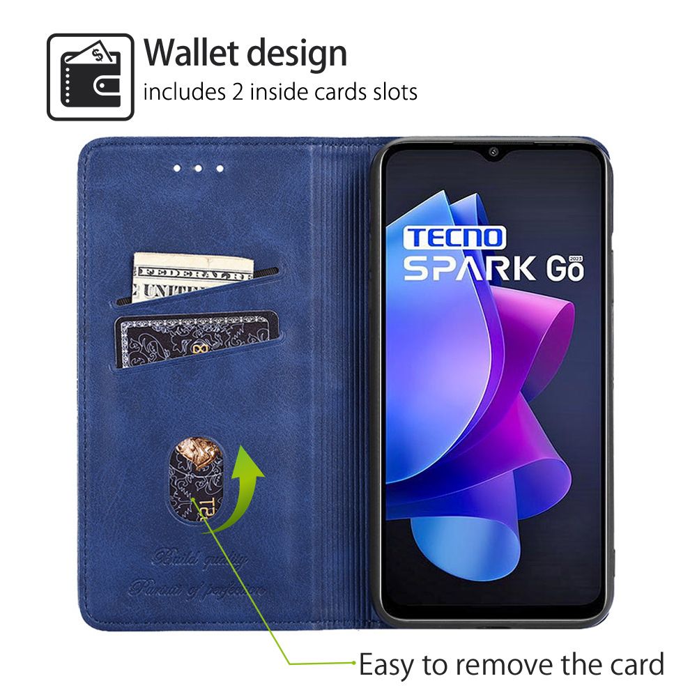 Infinix Hot 50 Case,Leather Magnetic Closure Shockproof Phone Case Cover for Infinix Hot 50/ Hot 50 Pro/ Hot 50 Pro Plus