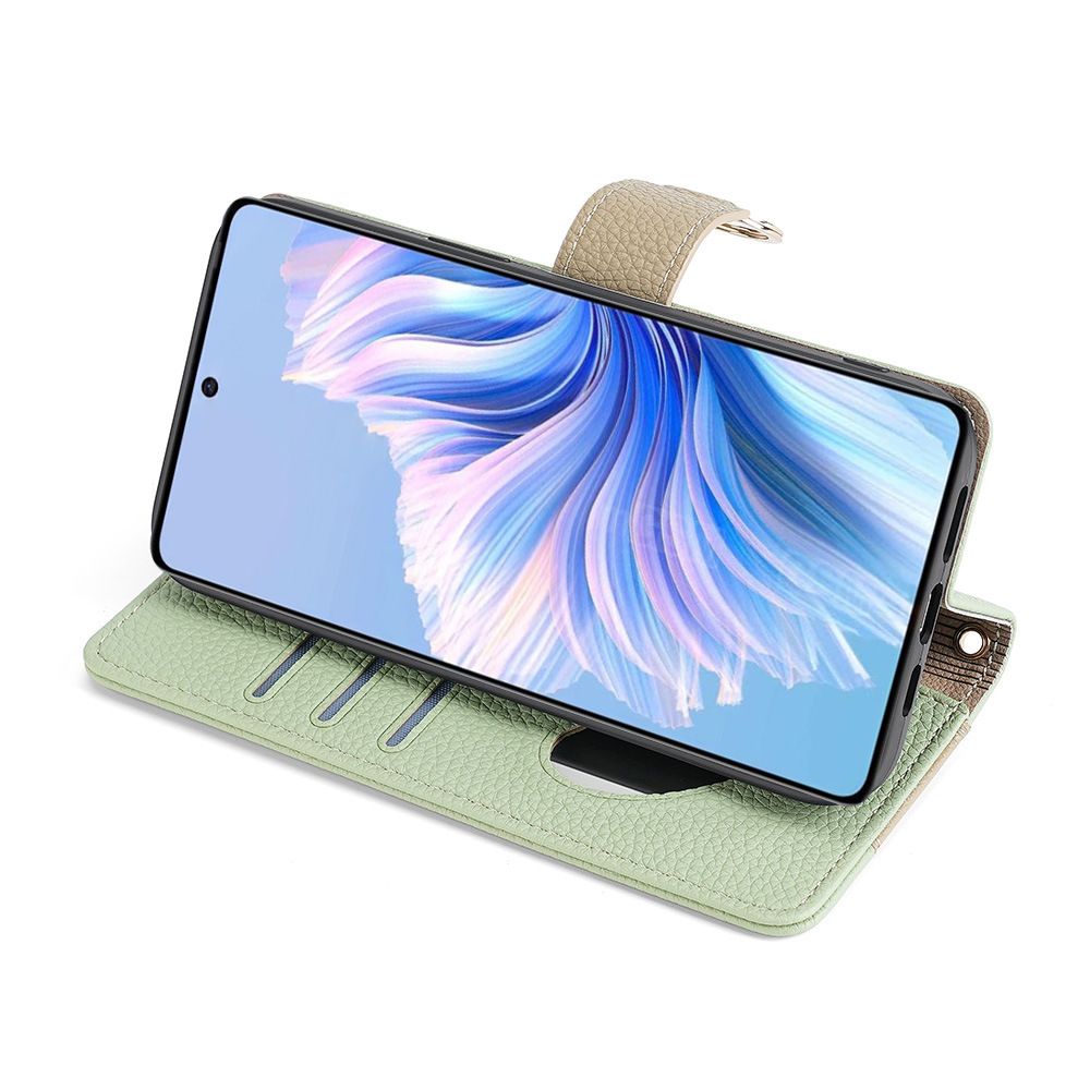 Infinix Note 40 Wallet Case,Leather Crossbody Zipper Folio Flip Kickstand Protective Shockproof Cover for Infinix Note 40