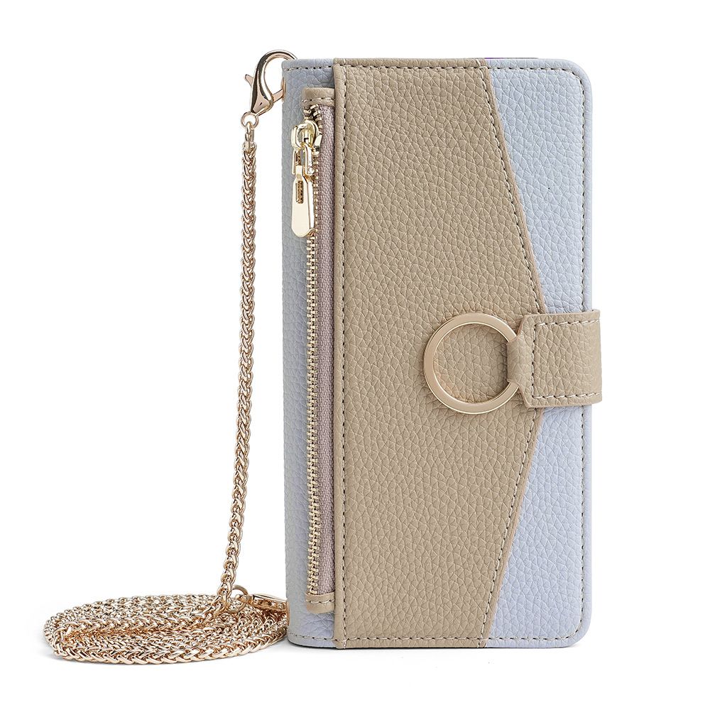 Infinix Note 40 Wallet Case,Leather Crossbody Zipper Folio Flip Kickstand Protective Shockproof Cover for Infinix Note 40