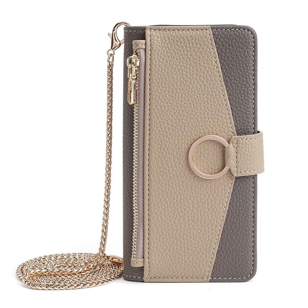 Tecno Camon 20 Pro 5G Wallet Case,Leather Crossbody Zipper Folio Flip Kickstand Protective Shockproof Cover for Tecno Camon 20 Pro 5G
