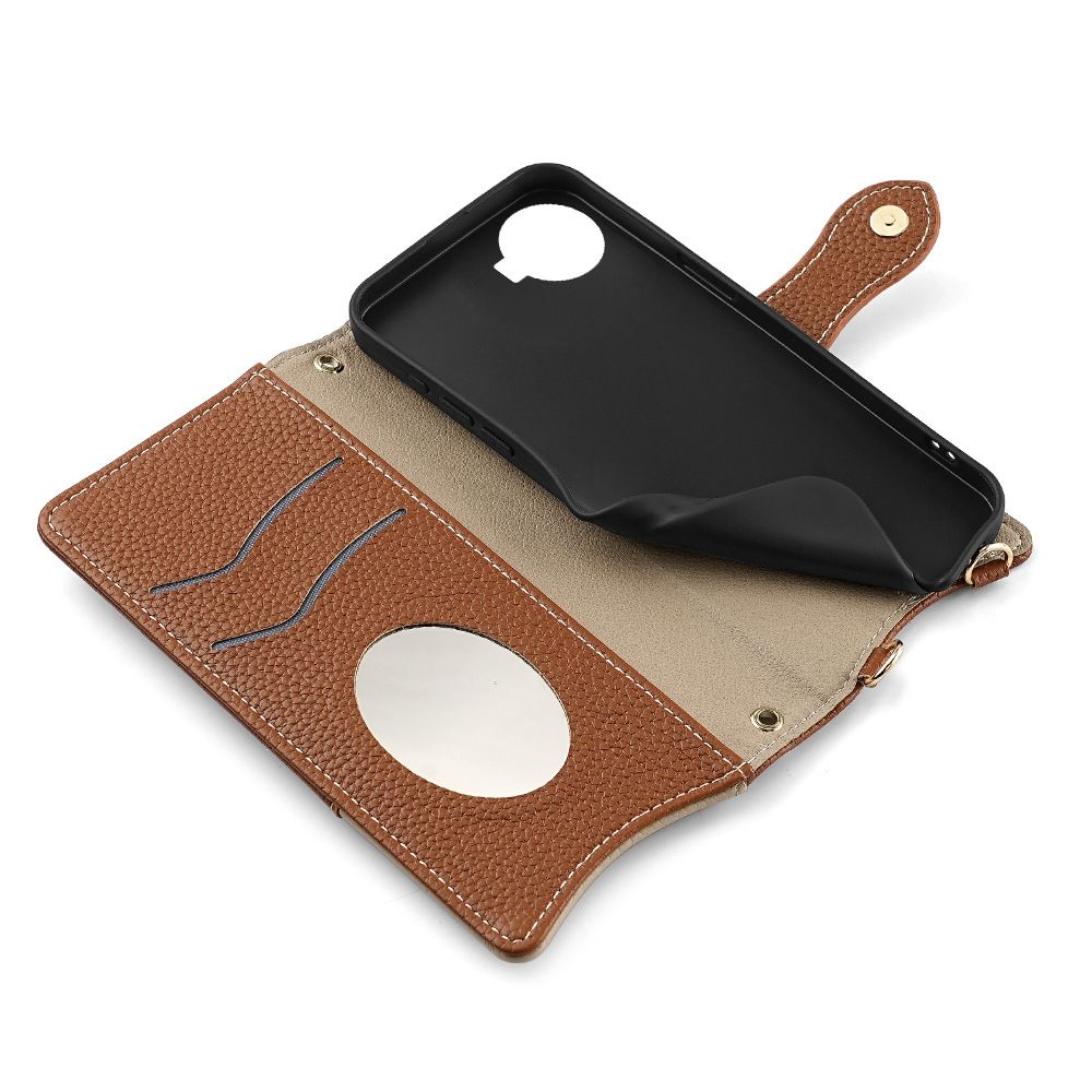 Tecno Camon 30 Pro Crossbody Wallet Case，Wallet RFID Blocking Shoulder Strap Zipper Pocket Phone Case Cover for Tecno Camon 30 Pro