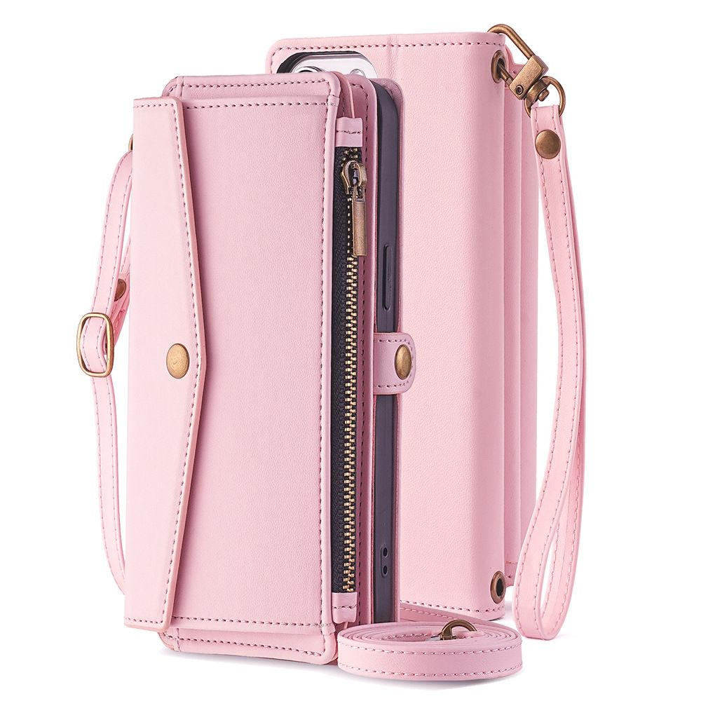 Infinix Zero 30 4G Case,Crossbody Multifunction Wallet RFID Blocking Shoulder Strap Zipper Pocket Phone Case Cover for Infinix Zero 30 4G