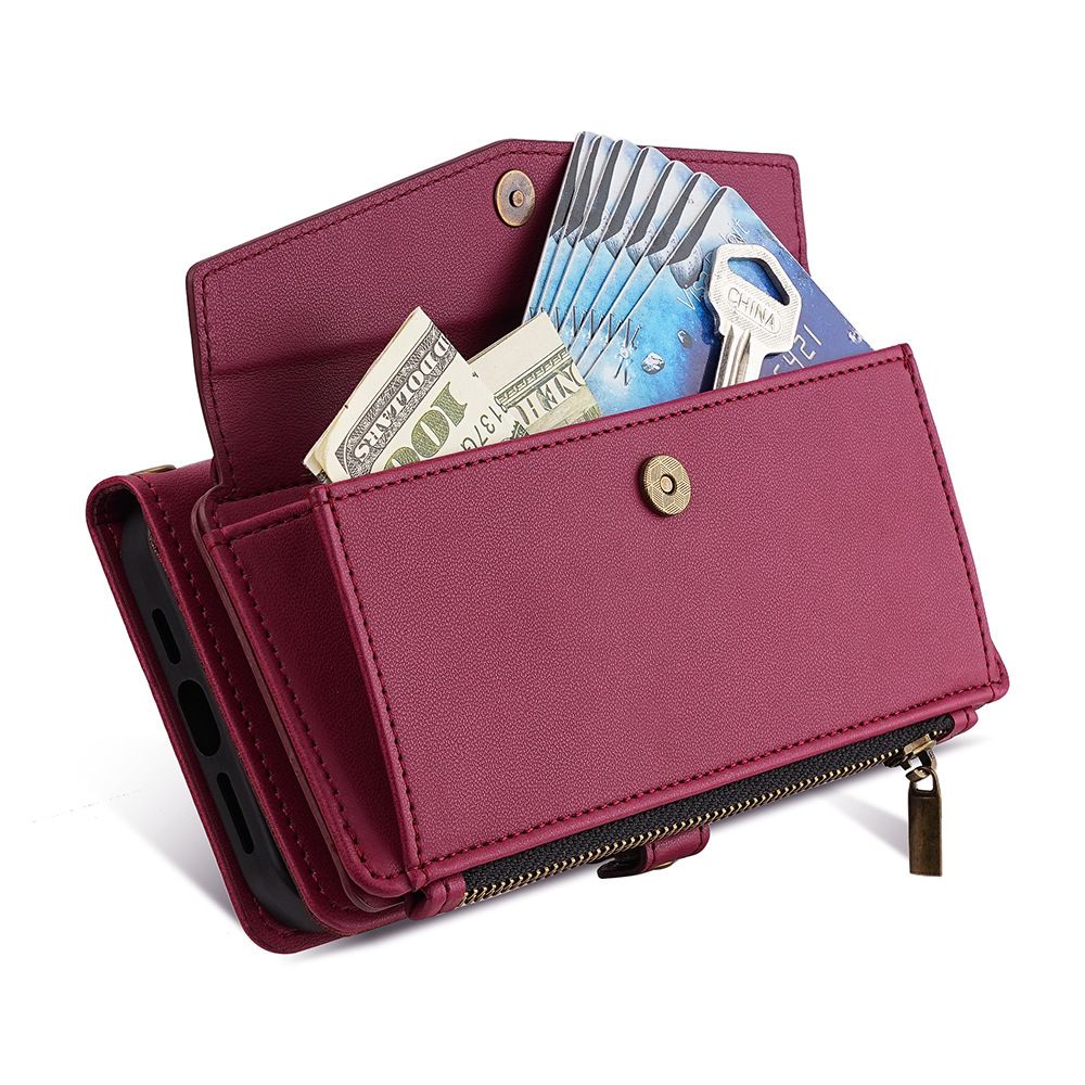 Itel S23 Plus Case,Crossbody Multifunction Wallet RFID Blocking Shoulder Strap Zipper Pocket Phone Case Cover for Itel S23 Plus