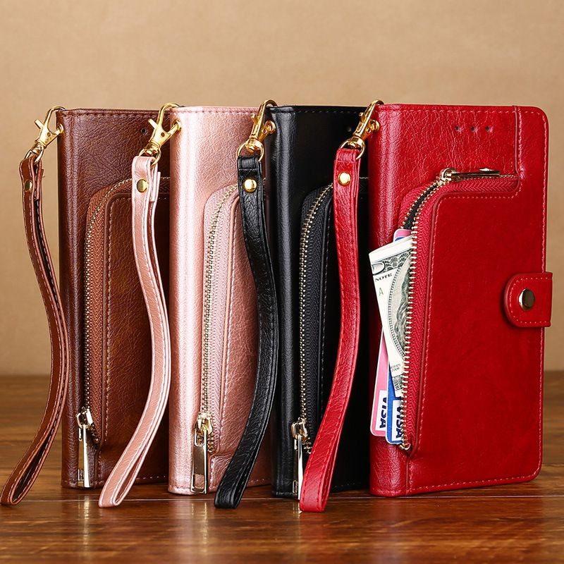 Infinix Zero 30 Case,Pu Leather Wallet Zipper Shockproof Phone Case Cover for Infinix Zero 30