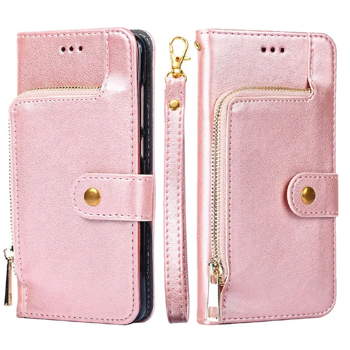 Tecno Spark 30C 4G Case,Pu Leather Wallet Zipper Shockproof Phone Case Cover for Tecno Spark 30C 4G