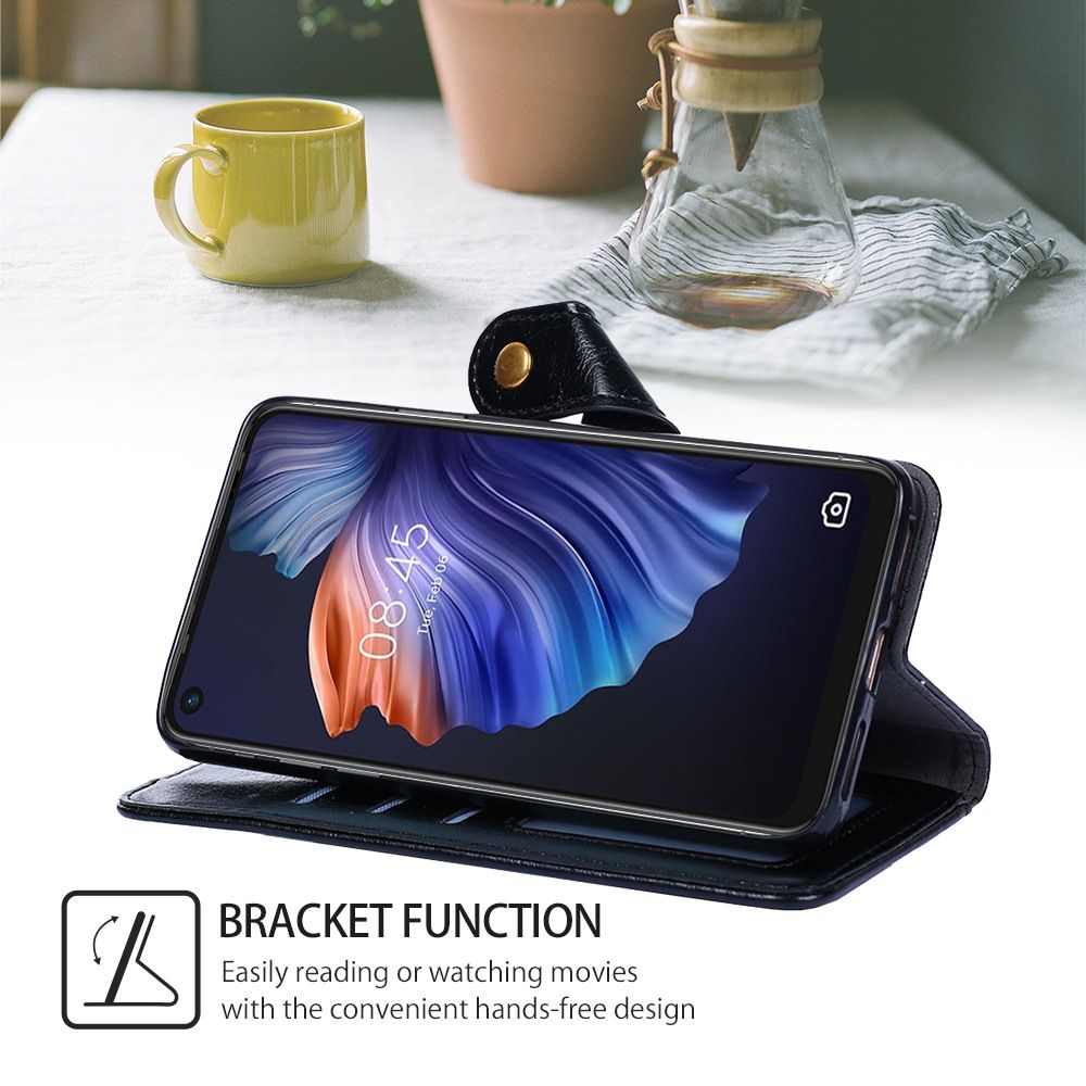 Itel A70 4G Case,Pu Leather Wallet Zipper Shockproof Phone Case Cover for Itel A70 4G