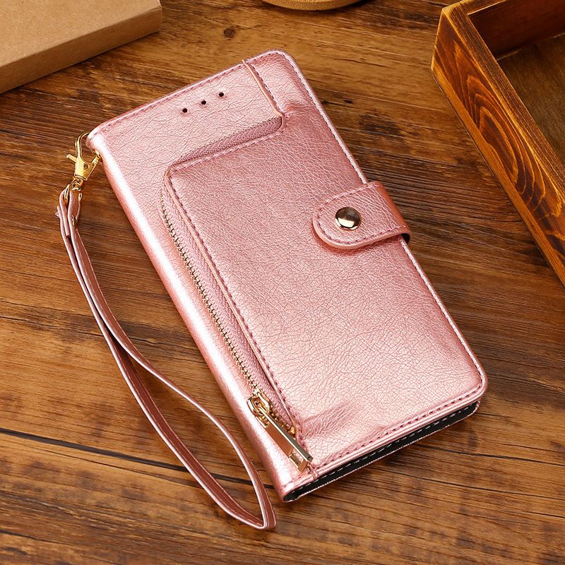 Itel A70 4G Case,Pu Leather Wallet Zipper Shockproof Phone Case Cover for Itel A70 4G