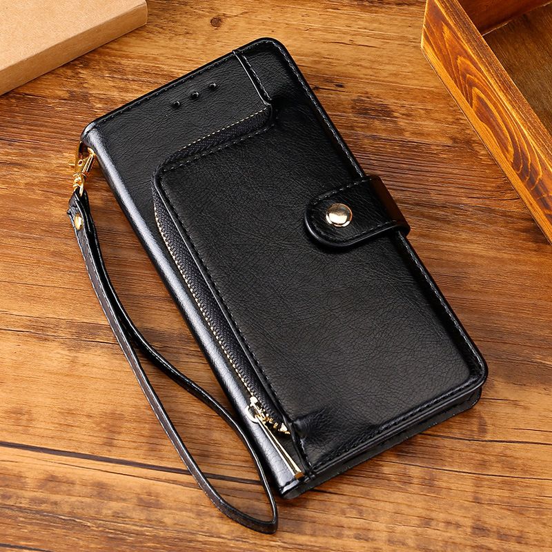 Itel A70 4G Case,Pu Leather Wallet Zipper Shockproof Phone Case Cover for Itel A70 4G