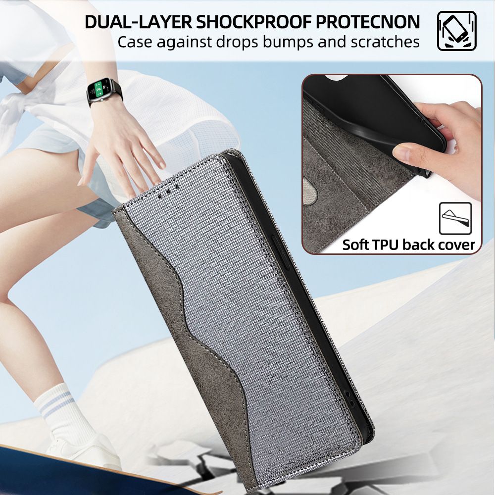 Tecno Camon 40 Pro Leather Case,Wallet Folio Case with Magnetic Closure Phone Case Cover for Tecno Camon 40 Pro