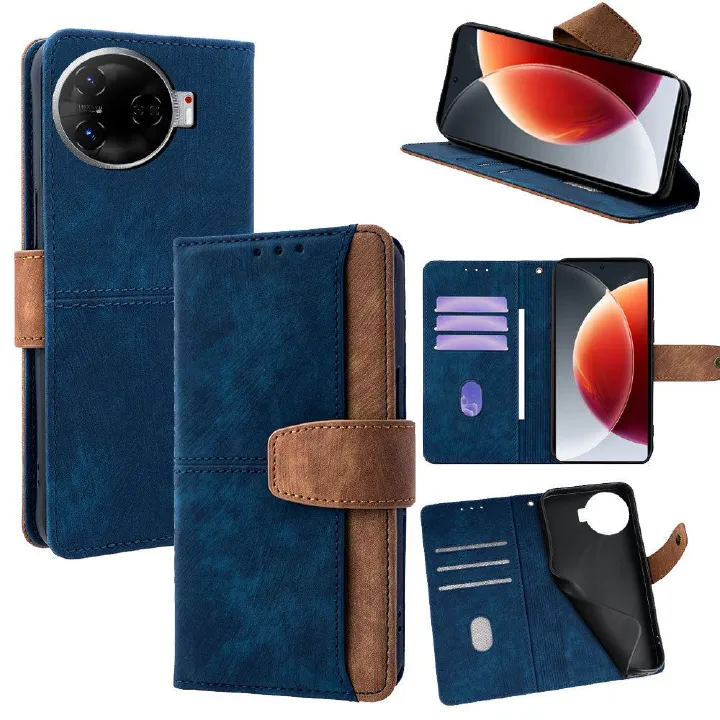 Tecno Camon 30 Pro Wallet Case, Leather Folio Flip Kickstand Protective Shockproof Cover for Tecno Camon 30 Pro