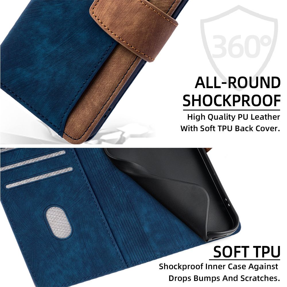 Tecno Camon 30 Pro Wallet Case, Leather Folio Flip Kickstand Protective Shockproof Cover for Tecno Camon 30 Pro