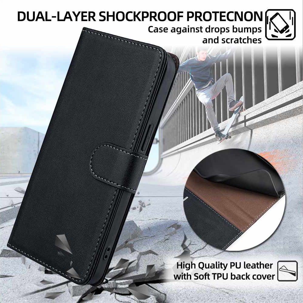 Infinix Note 40 Case,Leather Magnetic Closure Shockproof Phone Case Cover for Infinix Note 40