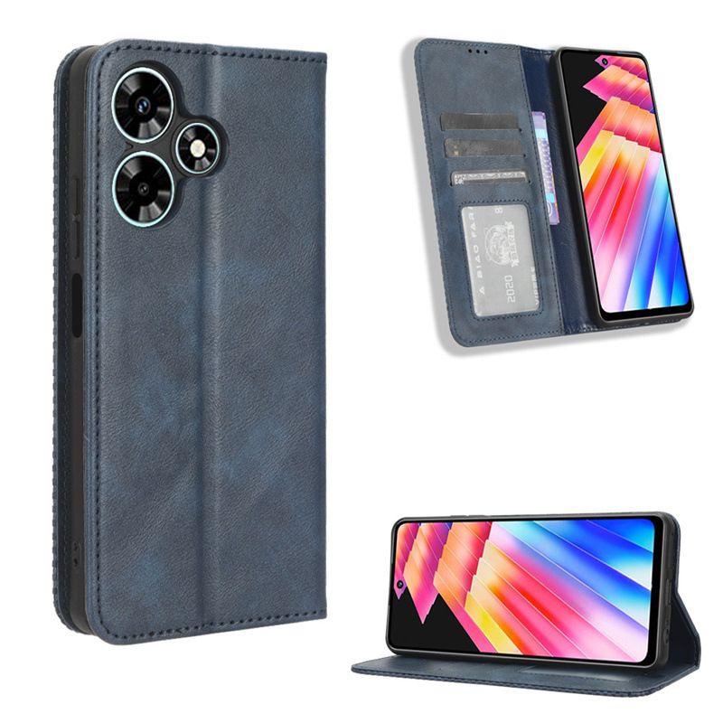 Infinix Hot 30i Case with Card Holder,Leather Wallet Case with Flip Card Slots, Kickstand & Magnetic Closure for Infinix Hot 30i