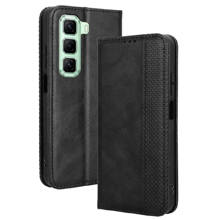 Infinix Hot 50 5G/Hot 50 4G Case with Card Holder,Leather Wallet Case with Flip Card Slots, Kickstand & Magnetic Closure for Infinix Hot 50 5G/Hot 50 4G