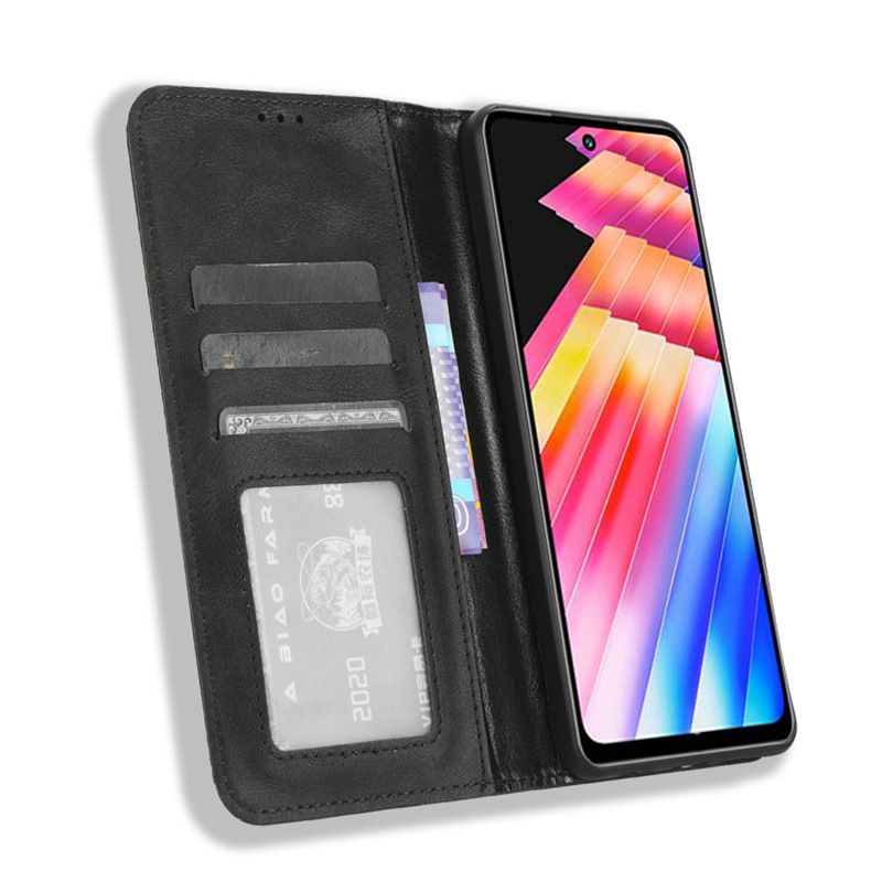 Infinix Hot 50 5G/Hot 50 4G Case with Card Holder,Leather Wallet Case with Flip Card Slots, Kickstand & Magnetic Closure for Infinix Hot 50 5G/Hot 50 4G