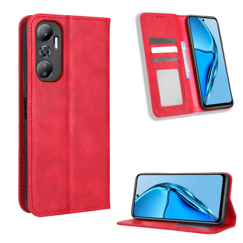 Infinix Hot 20 4G Case with Card Holder,Leather Wallet Case with Flip Card Slots, Kickstand & Magnetic Closure for Infinix Hot 20 4G