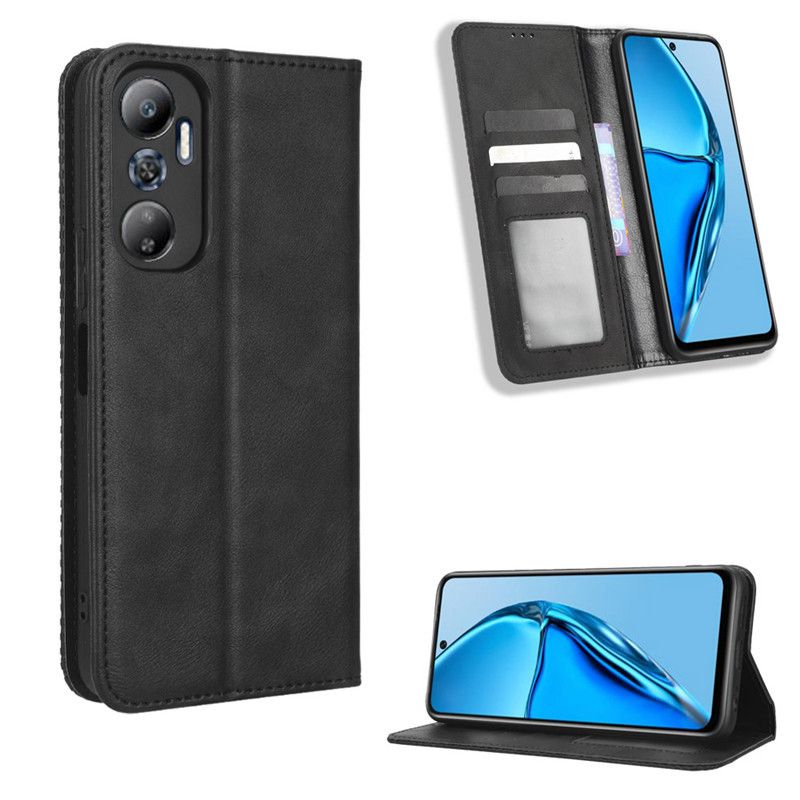 Infinix Hot 20 4G Case with Card Holder,Leather Wallet Case with Flip Card Slots, Kickstand & Magnetic Closure for Infinix Hot 20 4G