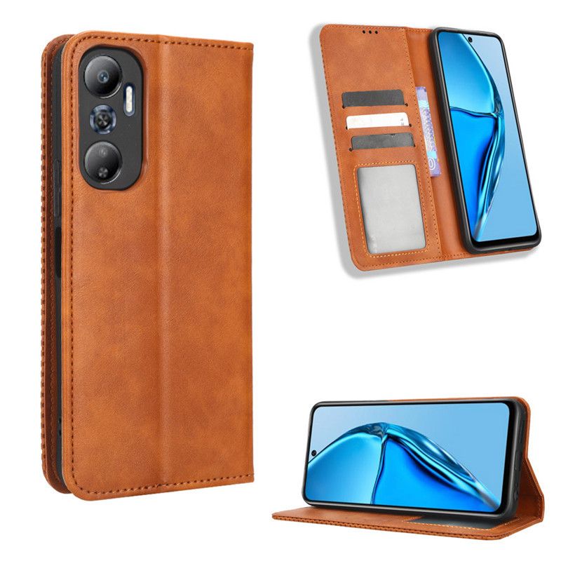 Infinix Hot 20 4G Case with Card Holder,Leather Wallet Case with Flip Card Slots, Kickstand & Magnetic Closure for Infinix Hot 20 4G