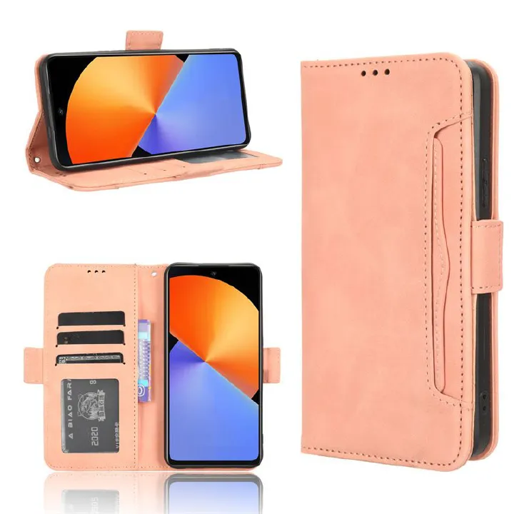 Infinix Note 30 5G Wallet Case with Card Holder, Leather Kickstand Card Slots Case