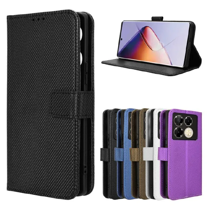 Infinix Note 40 Pro Wallet Case, Support Wireless Charging with RFID Blocking Card Holder for Infinix Note 40 Pro