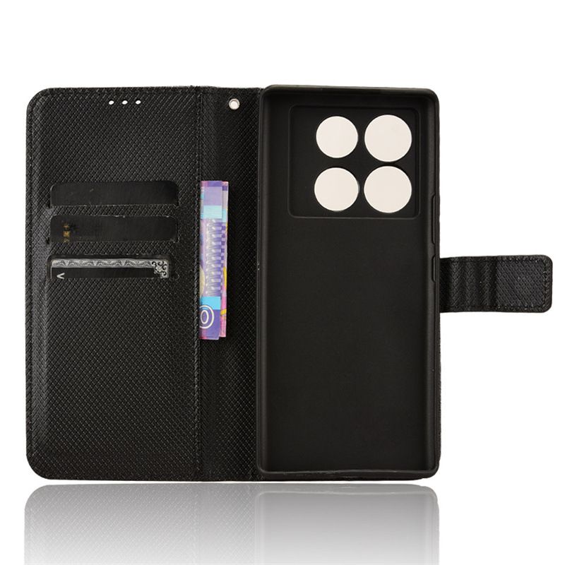 Infinix Note 40 Pro Wallet Case, Support Wireless Charging with RFID Blocking Card Holder for Infinix Note 40 Pro