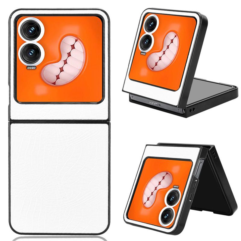 Phone Cases Compatible with Tecno Phantom V Flip 2/Zero Flip,Retro PU Leather Ultra Slim Shockproof Compatible with Tecno Phantom V Flip 2/Zero Flip Case Cover