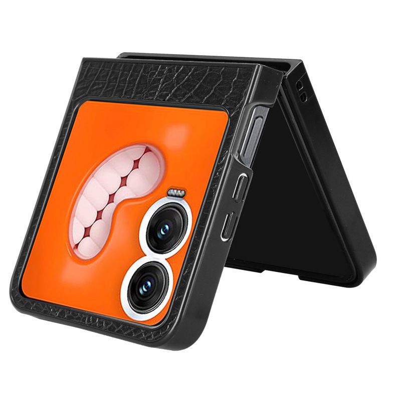 Phone Cases Compatible with Tecno Phantom V Flip 2/Zero Flip,Retro PU Leather Ultra Slim Shockproof Compatible with Tecno Phantom V Flip 2/Zero Flip Case Cover