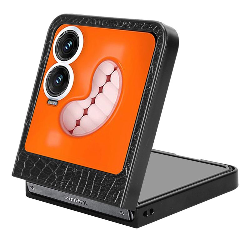 Phone Cases Compatible with Tecno Phantom V Flip 2/Zero Flip,Retro PU Leather Ultra Slim Shockproof Compatible with Tecno Phantom V Flip 2/Zero Flip Case Cover