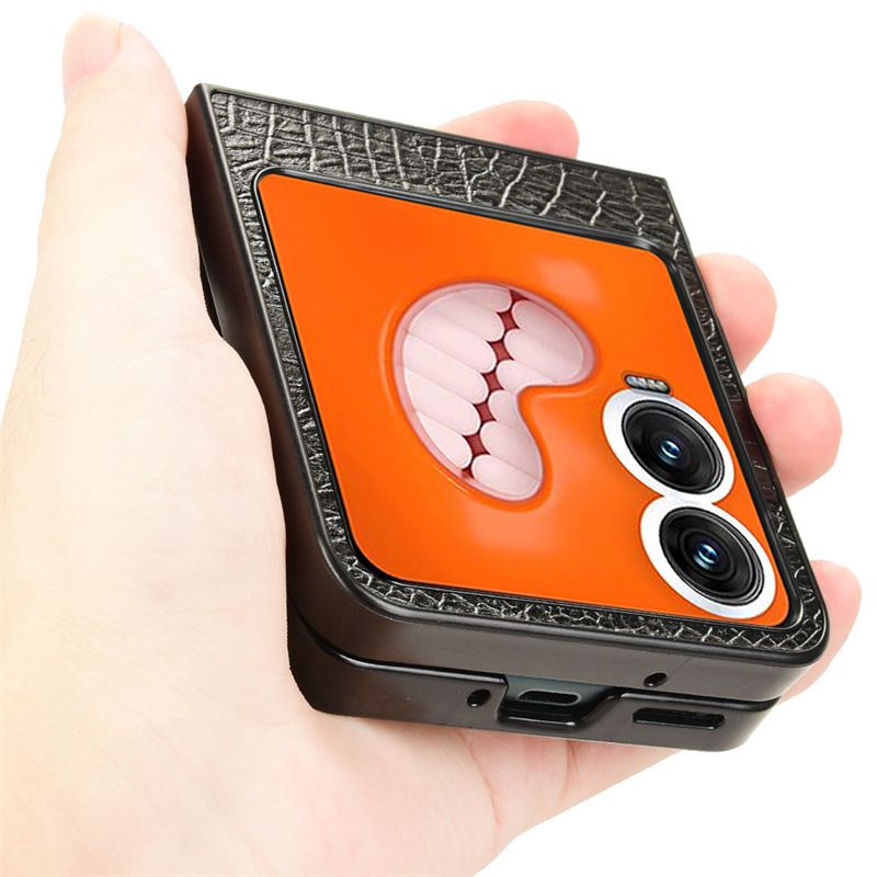 Phone Cases Compatible with Tecno Phantom V Flip 2/Zero Flip,Retro PU Leather Ultra Slim Shockproof Compatible with Tecno Phantom V Flip 2/Zero Flip Case Cover