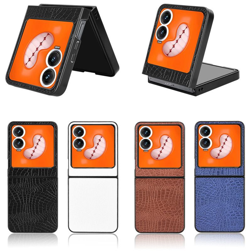 Phone Cases Compatible with Tecno Phantom V Flip 2/Zero Flip,Retro PU Leather Ultra Slim Shockproof Compatible with Tecno Phantom V Flip 2/Zero Flip Case Cover