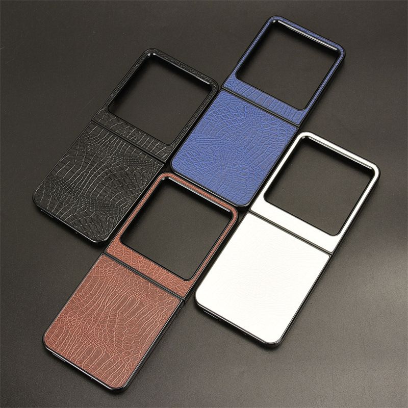 Phone Cases Compatible with Tecno Phantom V Flip 2/Zero Flip,Retro PU Leather Ultra Slim Shockproof Compatible with Tecno Phantom V Flip 2/Zero Flip Case Cover