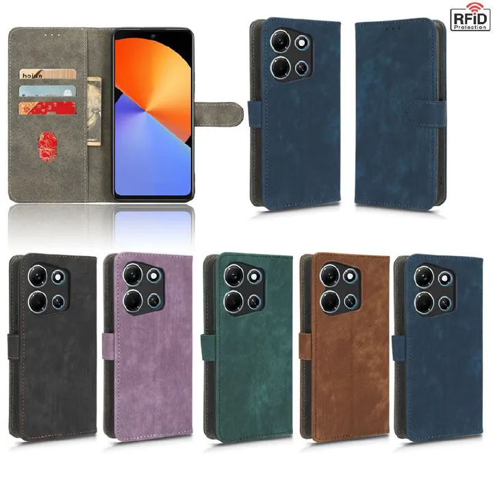Infinix Note 30i 4G Wallet Phone Case with RFID Blocking Credit Card Holder, PU Leather Flip Folio Case Wallet with Kickstand Protective Case