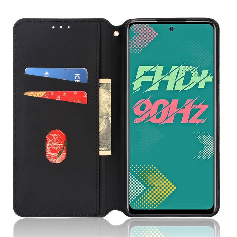 Infinix Hot 11S Case, Magnetic Leather Card Slots Wallet Phone Case, Flip TPU Bumper Protective Cover with Kickstand, Shockproof Folio Case for Infinix Hot 11S