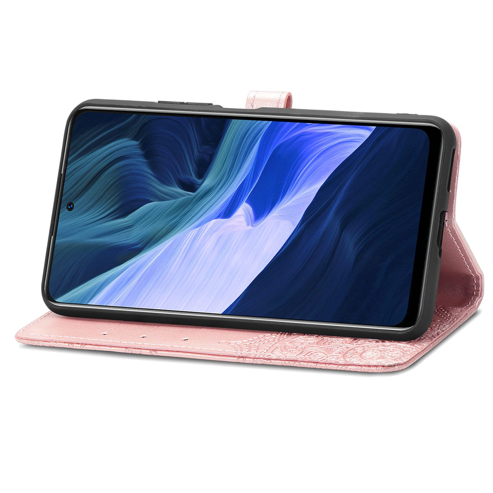 Infinix Note 30i Case PU Leather Purse Wrist Strap Kickstand Case for Infinix Note 30i