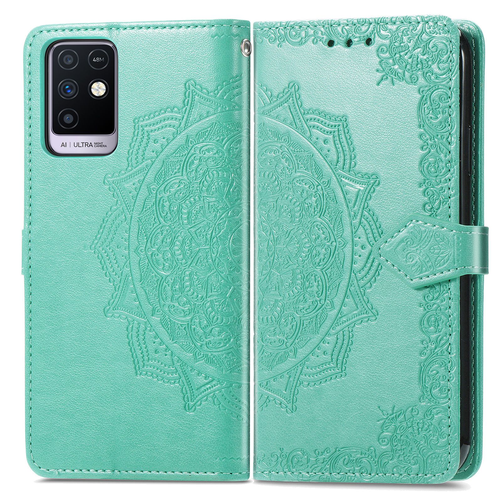 Infinix Note 30i Case PU Leather Purse Wrist Strap Kickstand Case for Infinix Note 30i