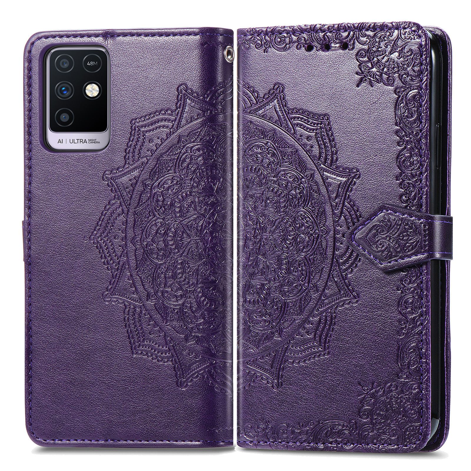 Infinix Note 30i Case PU Leather Purse Wrist Strap Kickstand Case for Infinix Note 30i