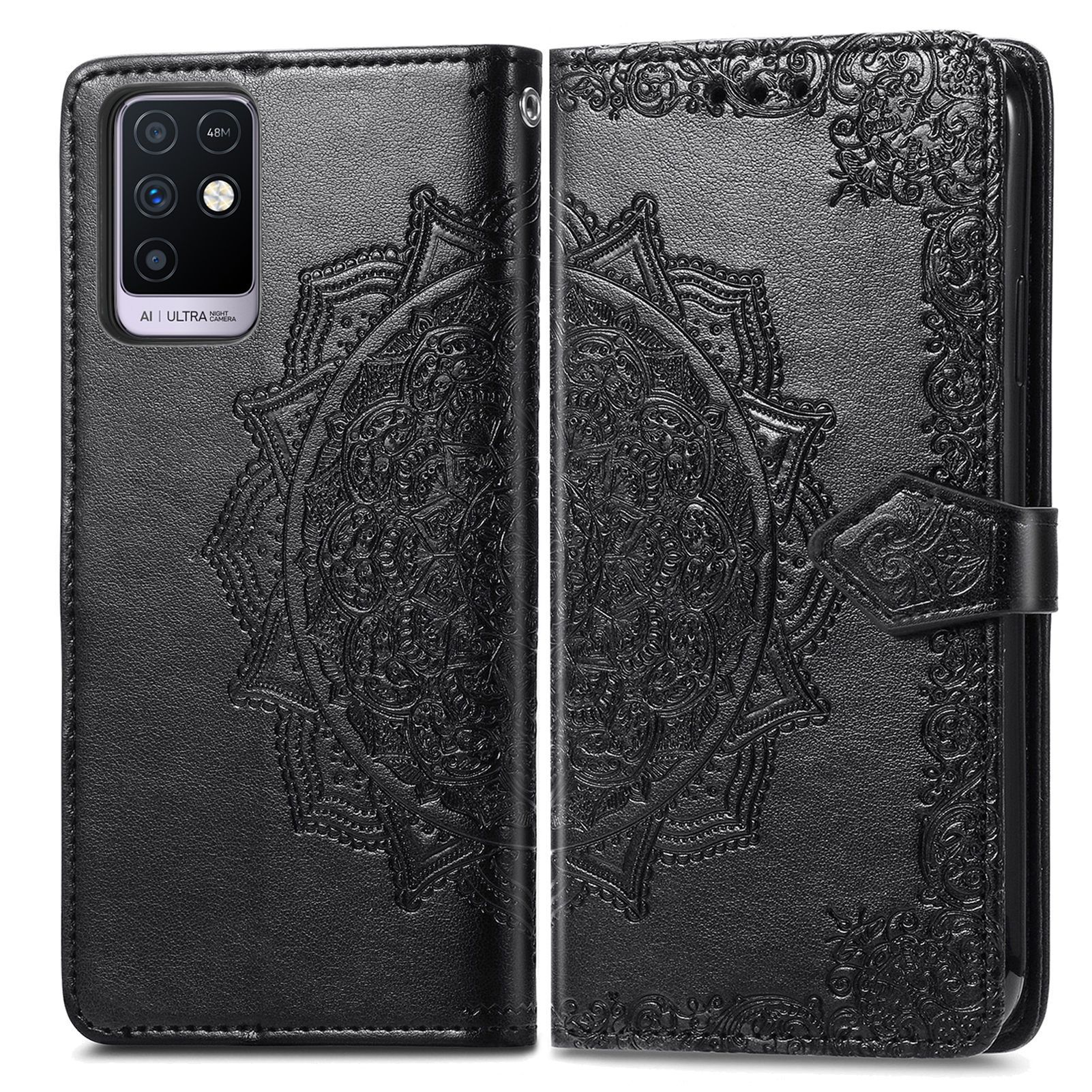 Infinix Note 30i Case PU Leather Purse Wrist Strap Kickstand Case for Infinix Note 30i