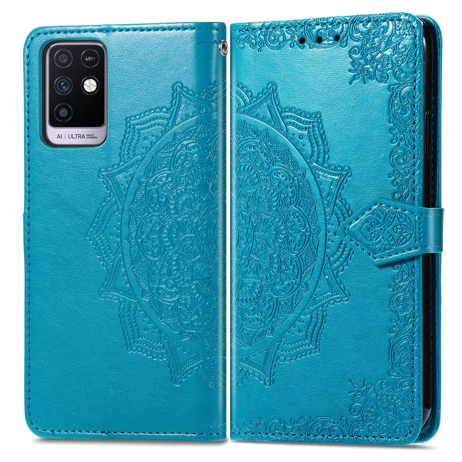 Infinix Note 30i Case PU Leather Purse Wrist Strap Kickstand Case for Infinix Note 30i