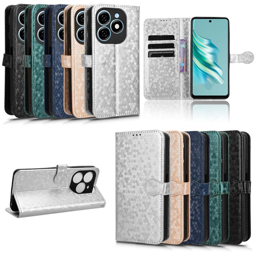 Tecno Spark 20 Wallet Case, Support Wireless Charging with RFID Blocking Card Holder for Tecno Spark 20