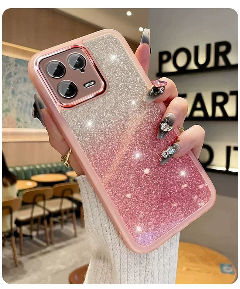 Infinix Hot 50/Hot 50 Pro Clear Glitter Bling Phone Case