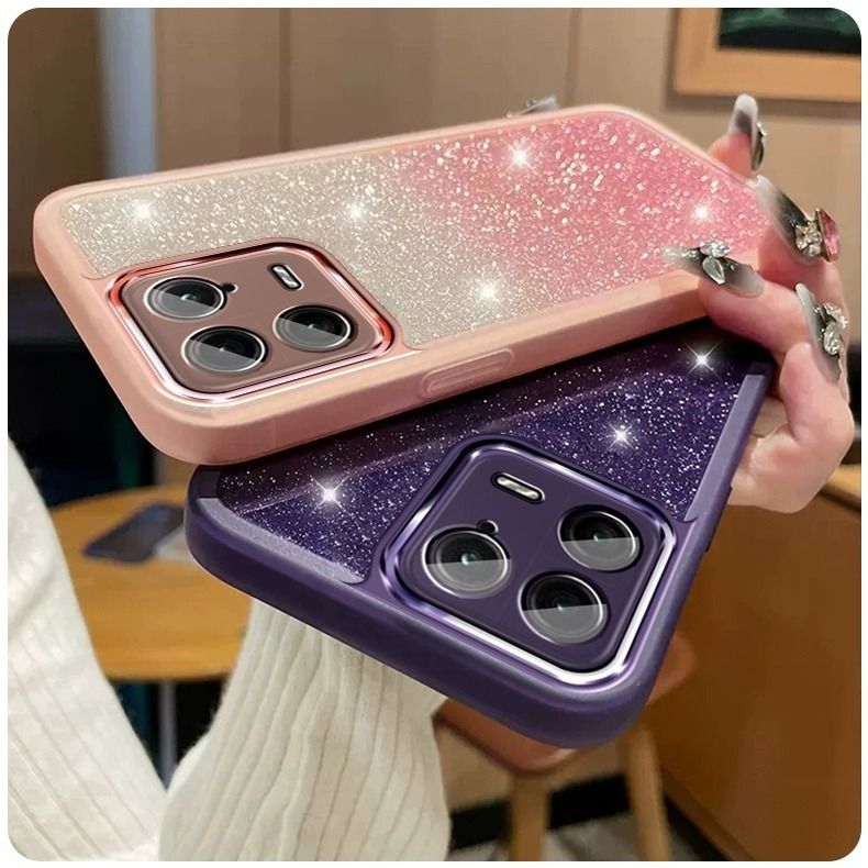 Infinix Hot 50/Hot 50 Pro Clear Glitter Bling Phone Case